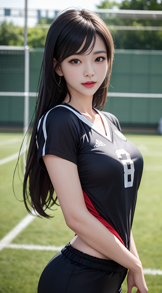 关于足球场上风华绝代的女性选手的信息